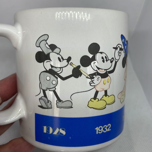 Vintage Applause Disney Through the Years Minnie & Mickey Mouse Mugs 1928 - 1990 - Picture 8 of 16